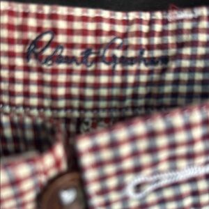 Robert Graham Checkered Short , cotton , gingham ,Red, White ,Navy